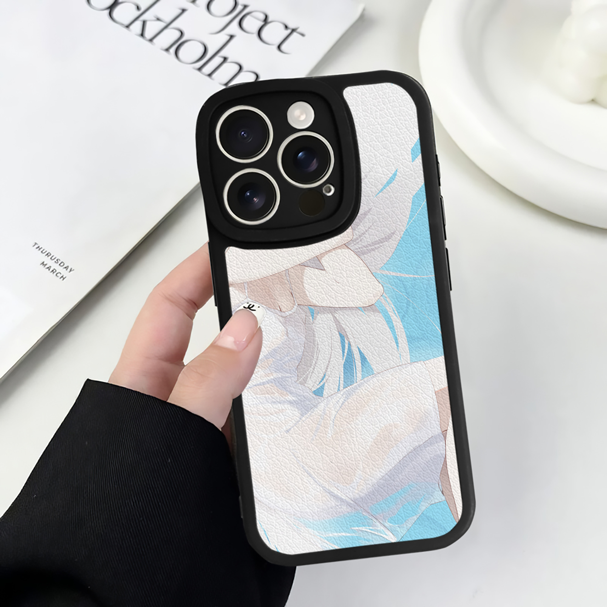 （画像用） 葬送のフリーレン Frieren 【iPhone 16シリーズ対応】シリコンスマホケース（レザー調） 材質：シリコン